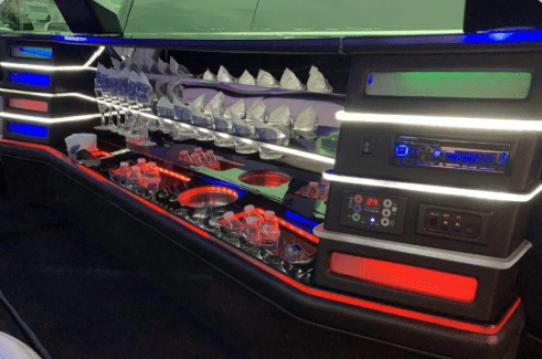 Beaverton-Zebra-Blue-Limo-Rental-Portland-JMI-Limousine-Service