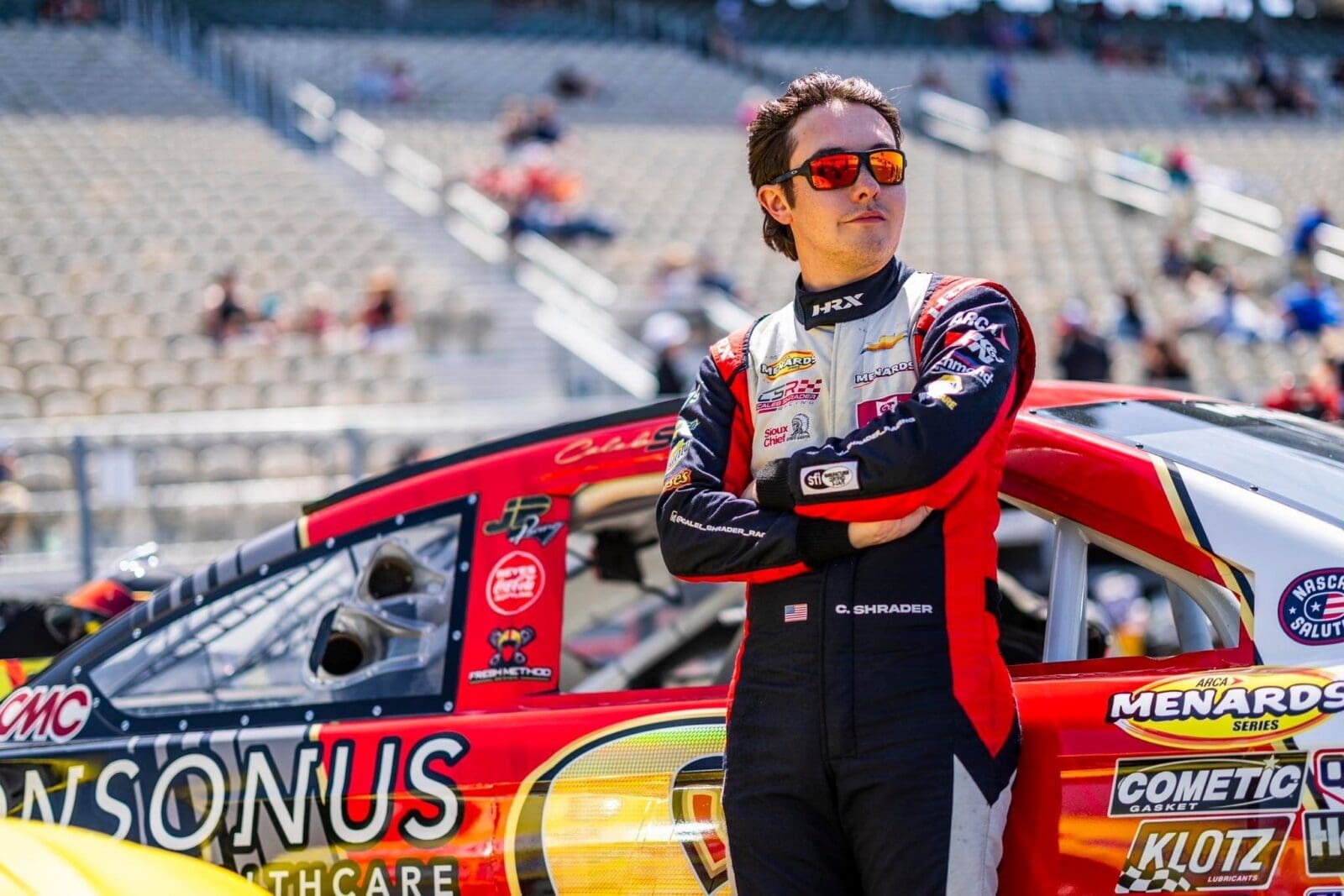 Caleb Shrader Racing NASCAR for JMI Limo Service in Portland