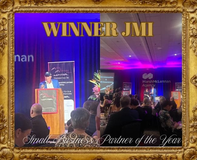 JMI Limousine Wins Award - Beaverton Chamber of Commerce Mover of Mountains Gala