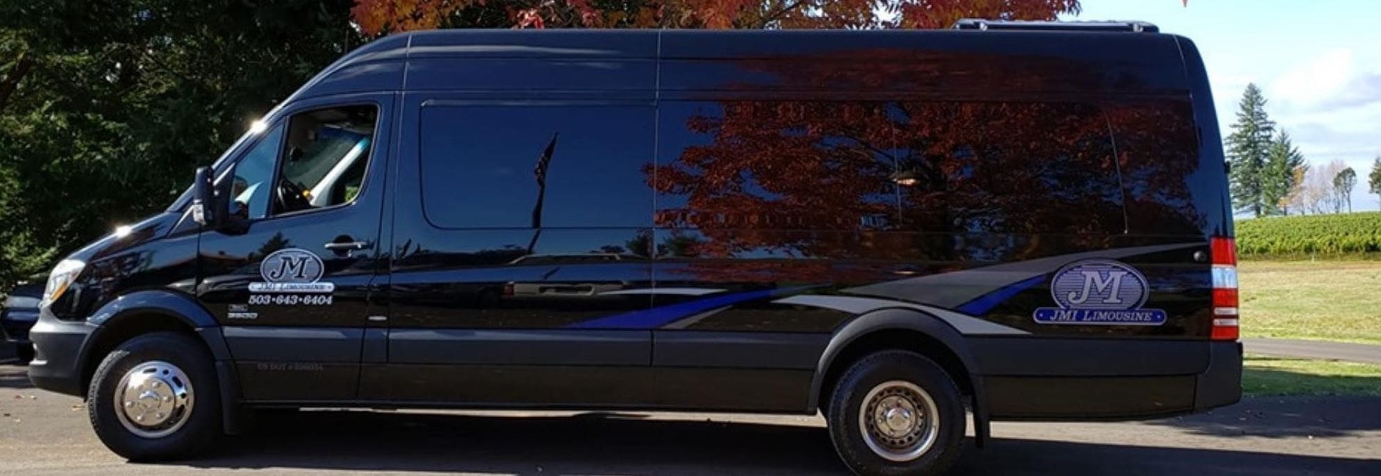 Luxury Event Shuttle Portland - Mercedes Sprinter Coach from JMI Limo Service